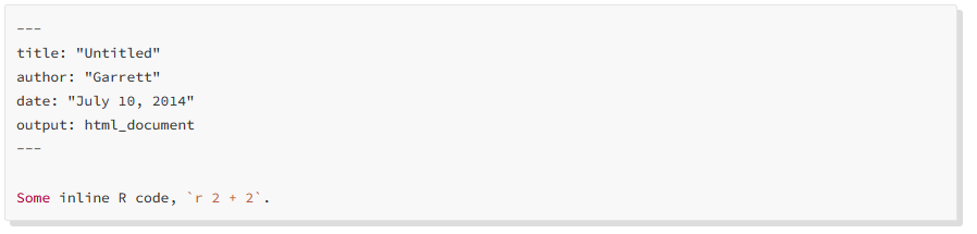 Rendered document with R code in a line of a text.