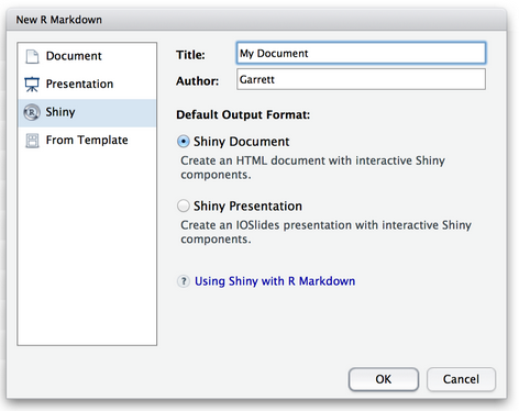 R Markdown YAML section design.