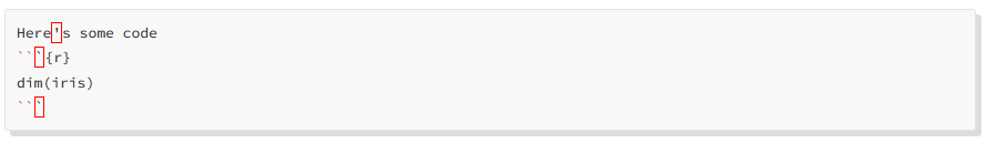 R Markdown R code embedding.